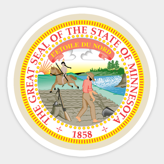 State of Minnesota Sticker by Comshop